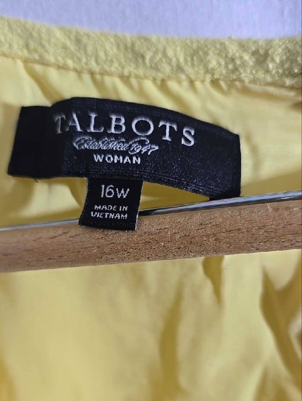 Talbots ,  Yellow Sleeveless Dress - Picture 2 of 4